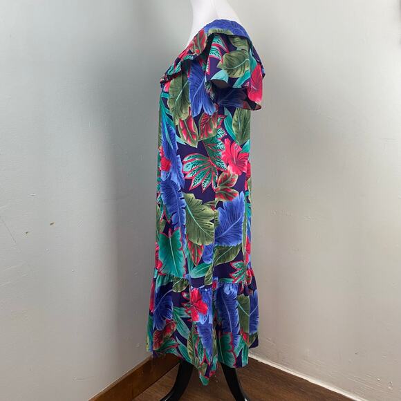 Hilo Hattie Vintage Tropical Floral Hawaiian Dress XS - Picture 4 of 7